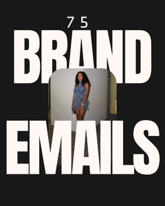 BRAND EMAIL LIST (75 BRAND CONTACTS)